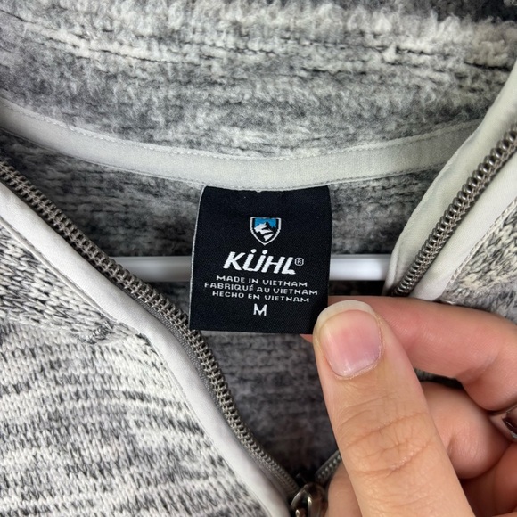 Kuhl Ascendyr Hoodie Jacket Womens Medium Gray Full Zip Pockets Outdoor Hiking - Picture 4 of 8
